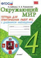 Тетрадь для практических работ Окружающий мир 4 класс Тихомирова Плешаков часть 2 скачать бесплатно